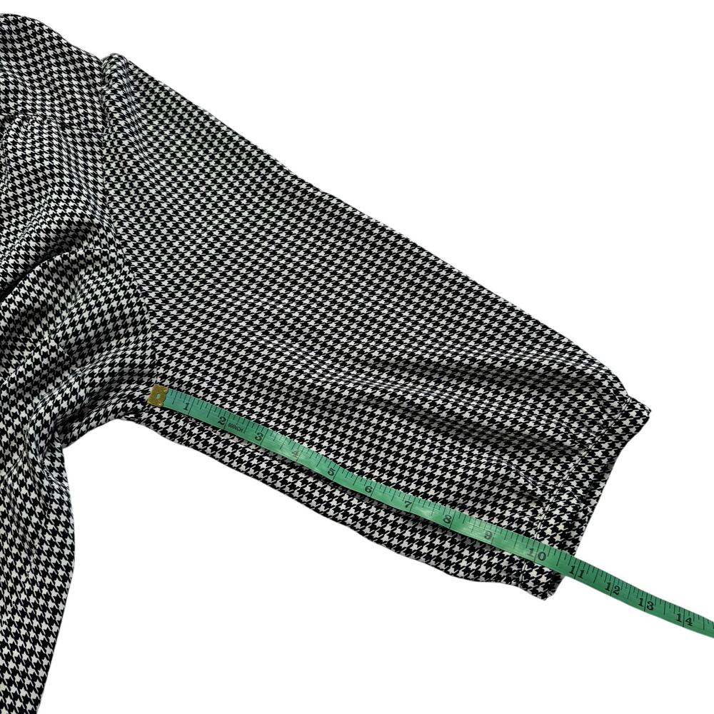 TORRID Harper Studio Crepe De Chine Houndstooth Blouse Sz 1X 1 Black #40840641 - Picture 10 of 10